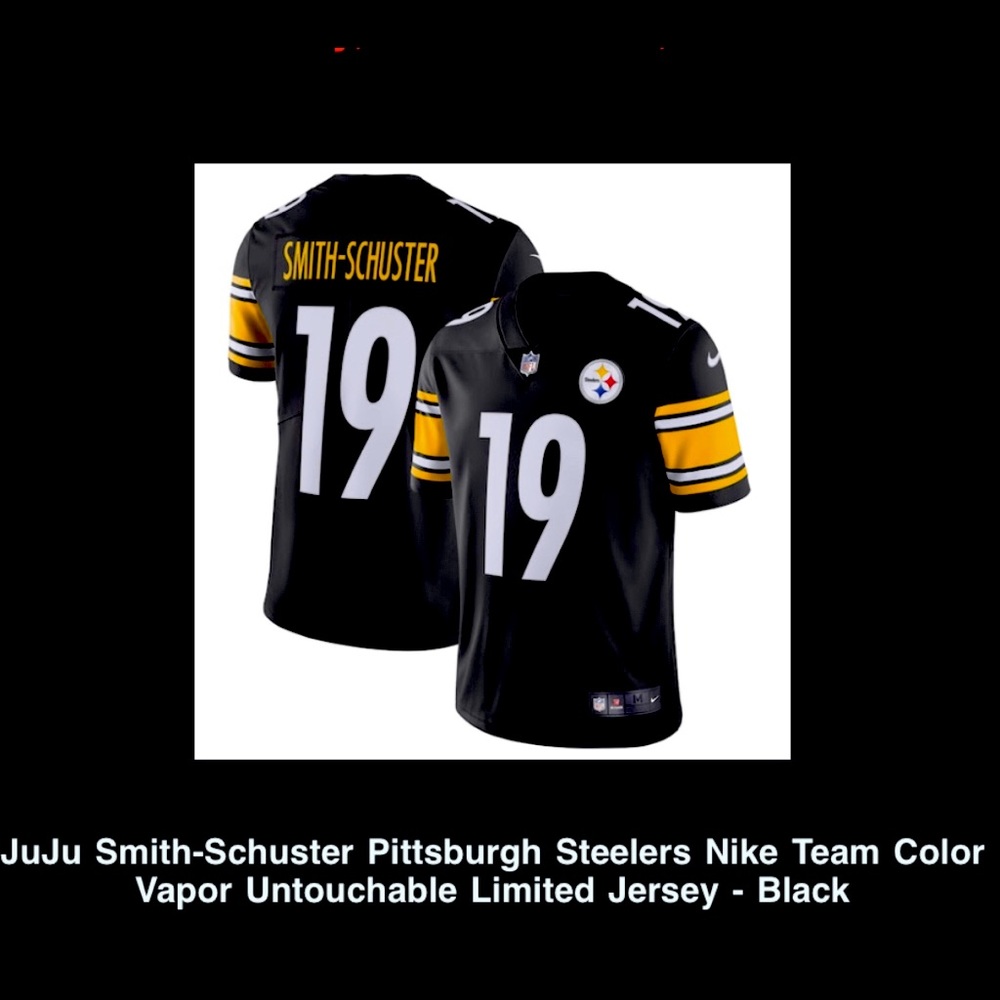 Pittsburgh Steelers limited jersey - black